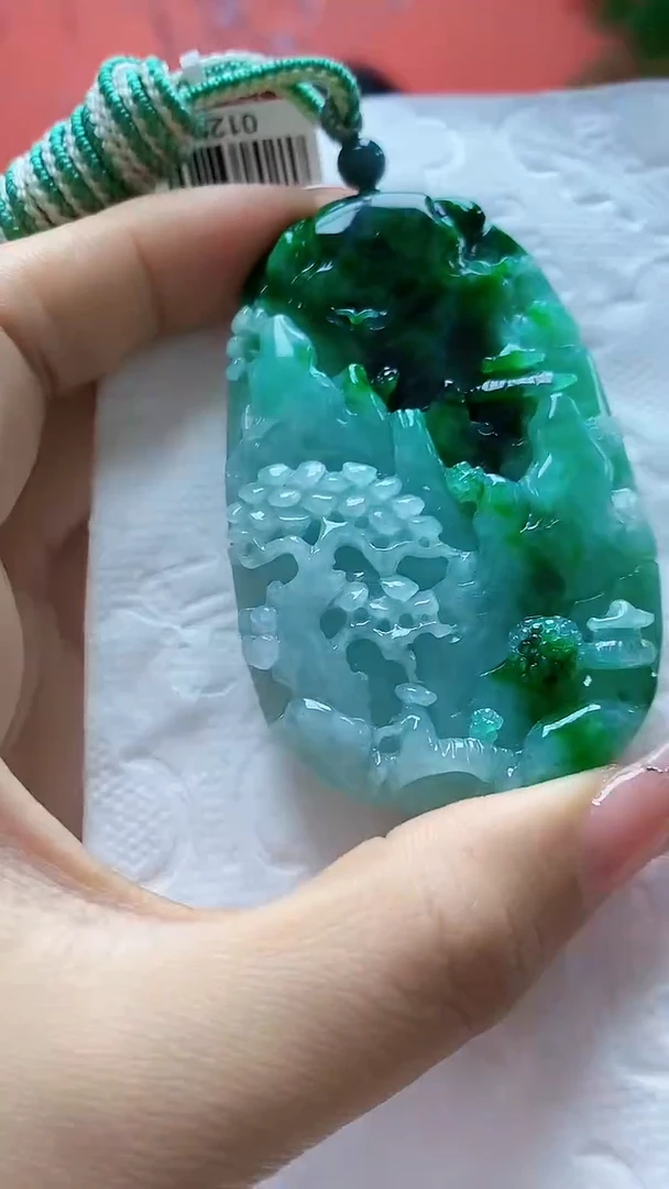 未镶嵌定制翡翠5155ty-毛货挂件17