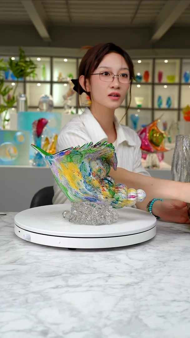 琉璃莫奈花园设计款摆件