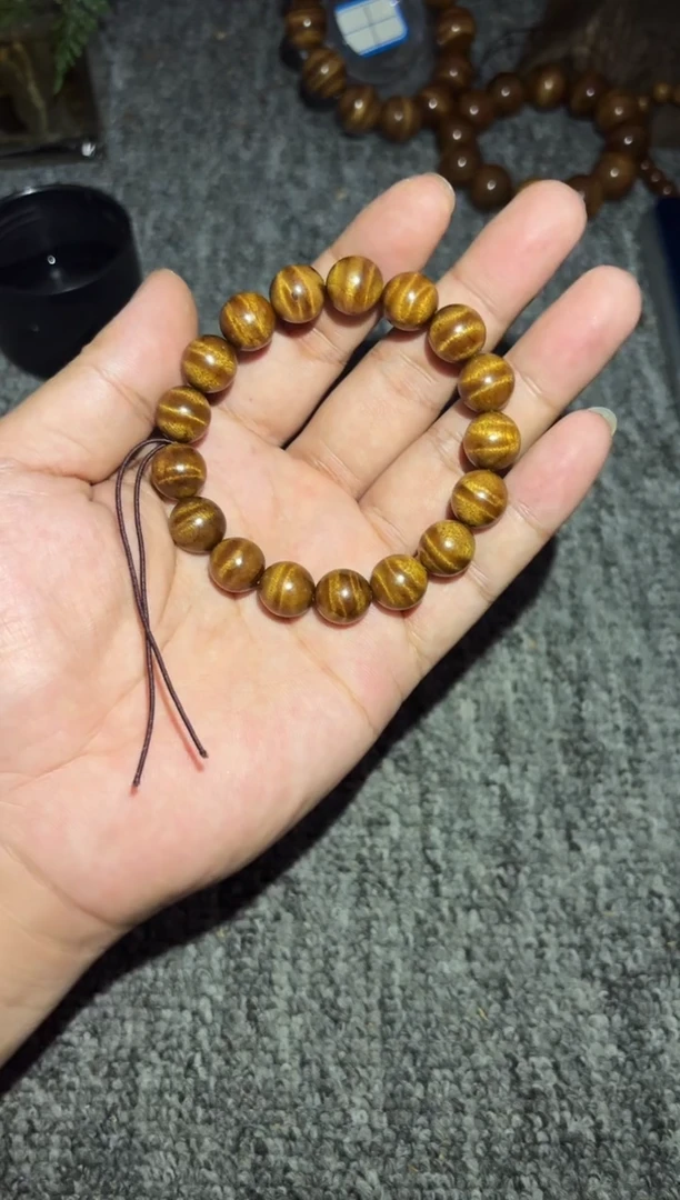 金丝楠手串/手链枯木老料1.2水波纹320