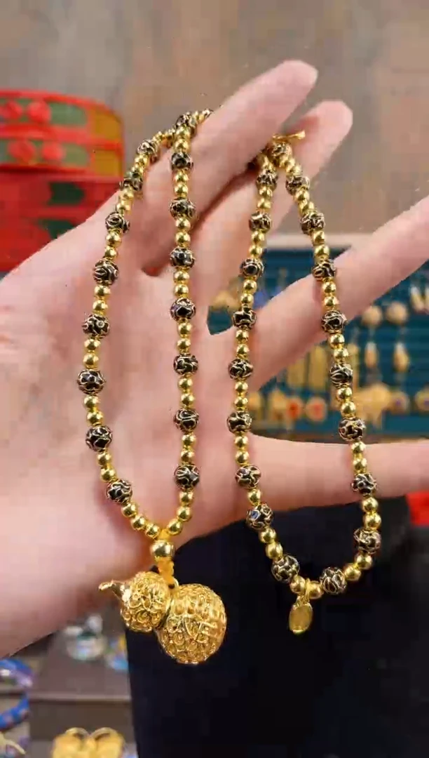 【闪购商品】非遗珐琅张精品项链黑色