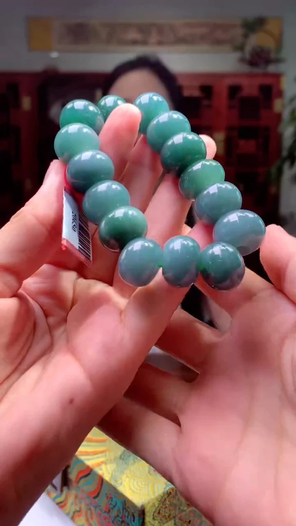 未镶嵌定制翡翠1015hm-毛货手串17