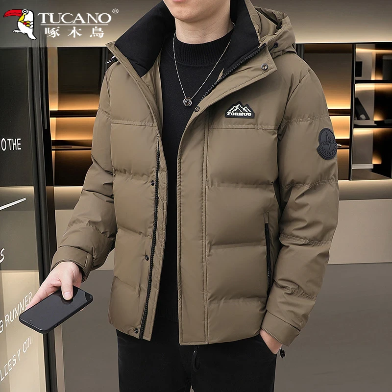 TUCANO/啄木鳥冬季男士外套短款潮流韩版时尚加厚保暖棉袄防寒服