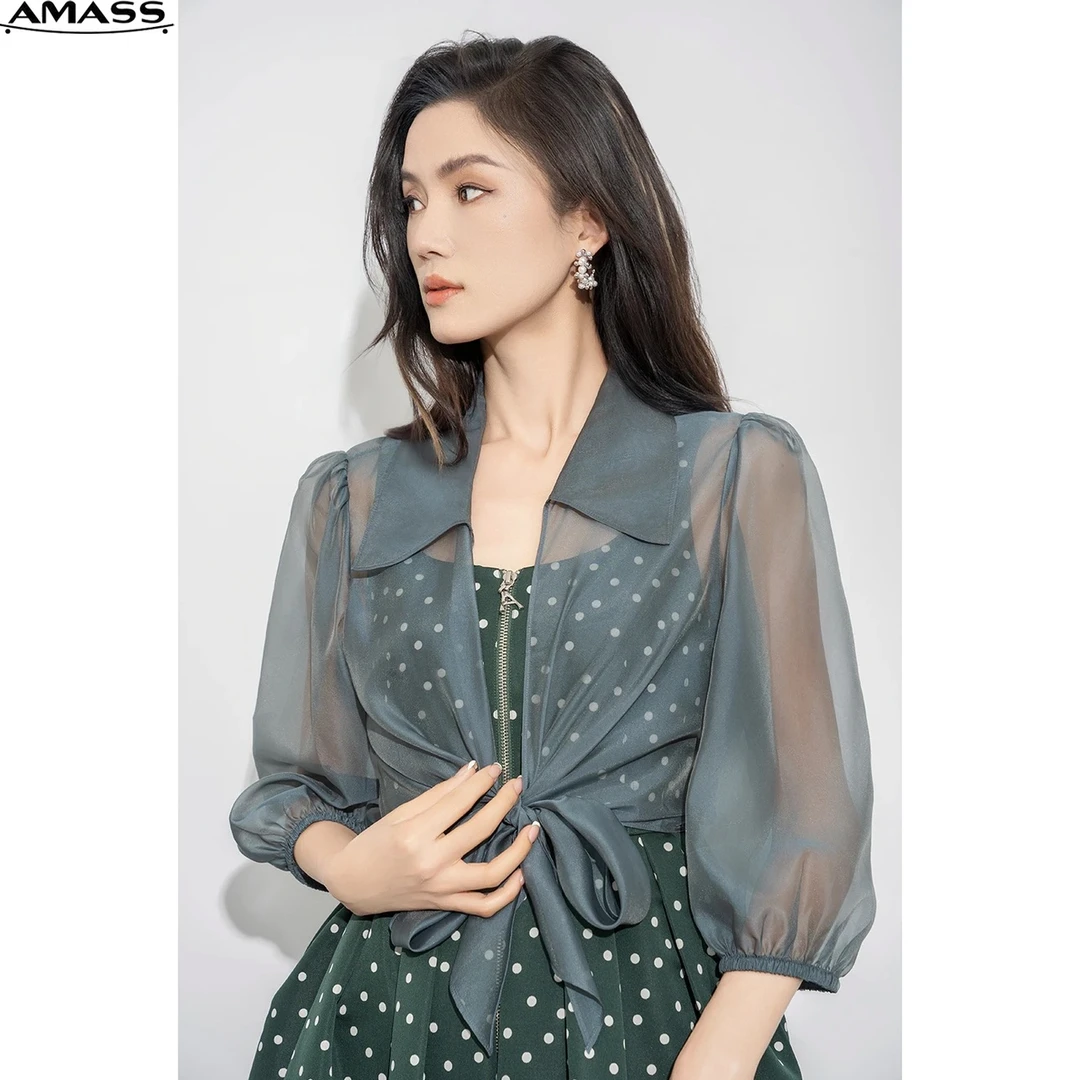 AMASS/阿玛施浪漫透视纱上衣5300952