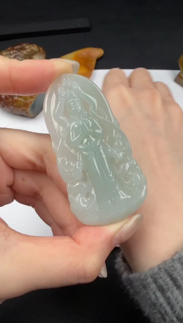 吊坠(不含链)未镶嵌翡翠翡翠饰品-45