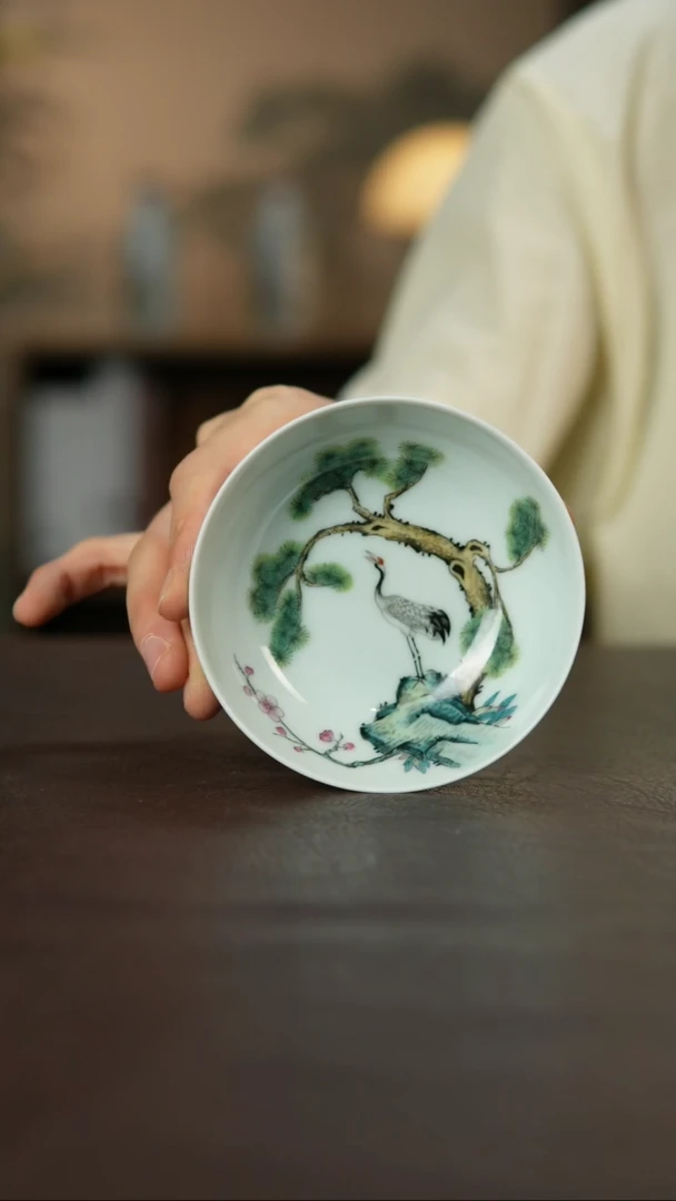 杯景德陶瓷杯碗柴烧多人