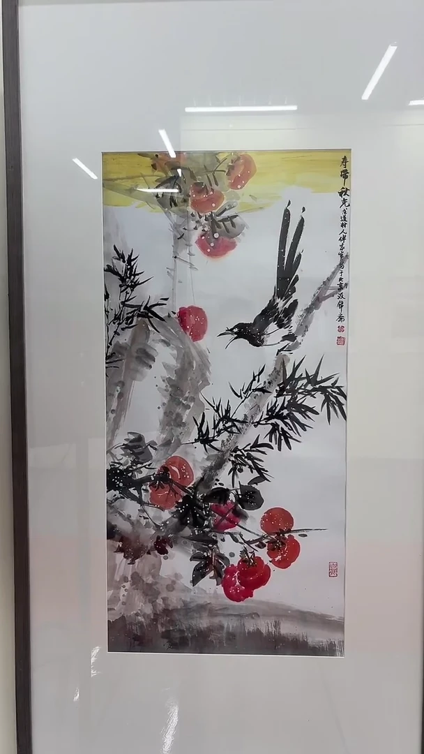 国画手绘原稿-傅家宝-花鸟4.7平尺