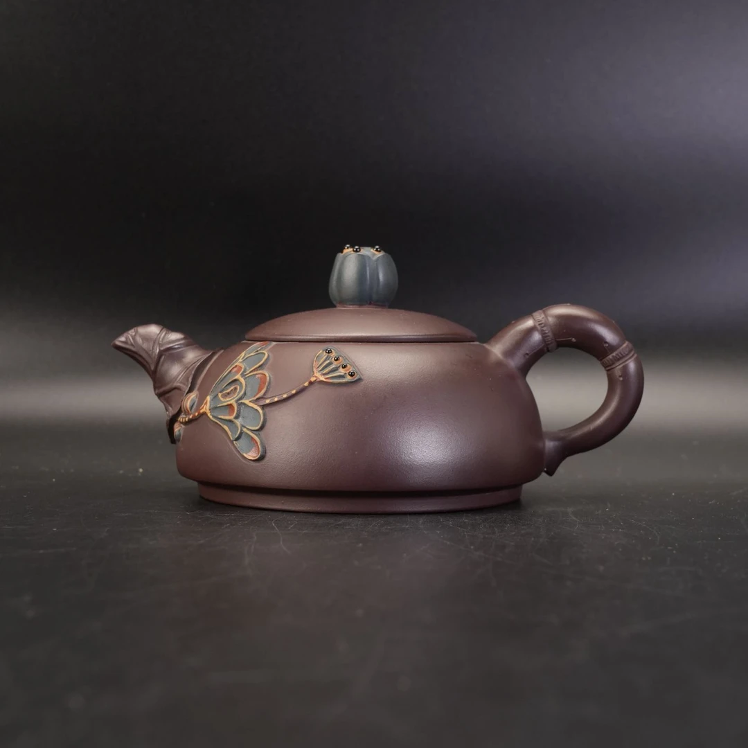 lot22313 1625 鲍宜明 紫泥莲蓬壶 330cc
