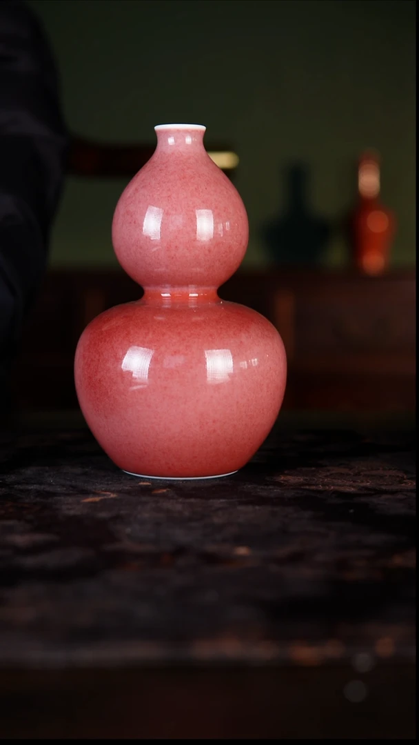 杯子白泥豇豆红纯手工陶瓷