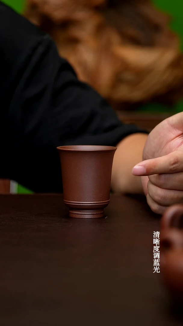 茶壶紫砂宜兴原矿   老紫泥  主人杯  90CC