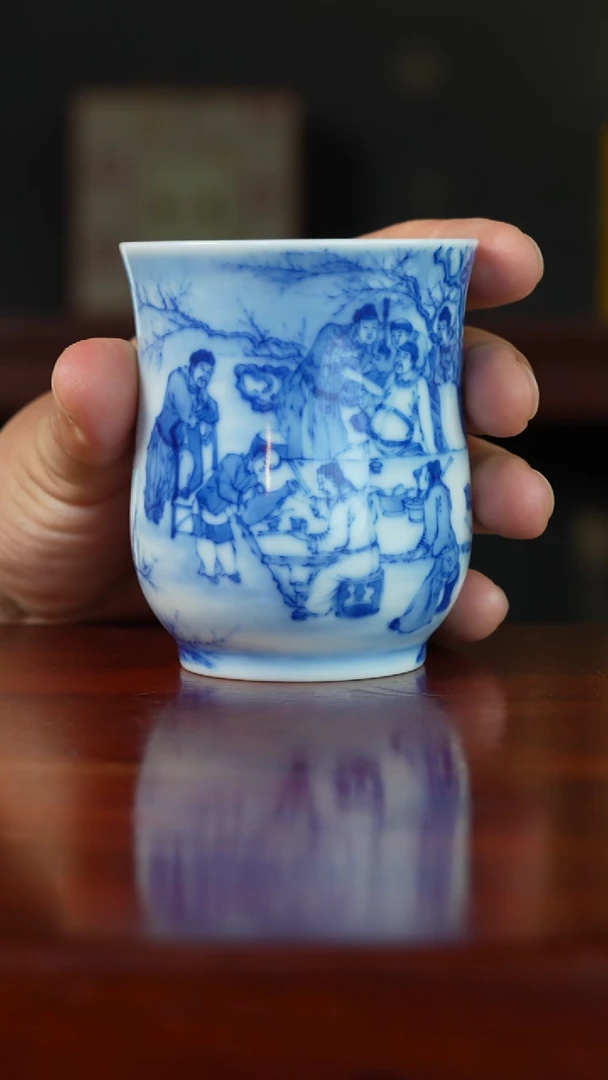 祖传窑真柴窑传承400年桃李夜宴单杯