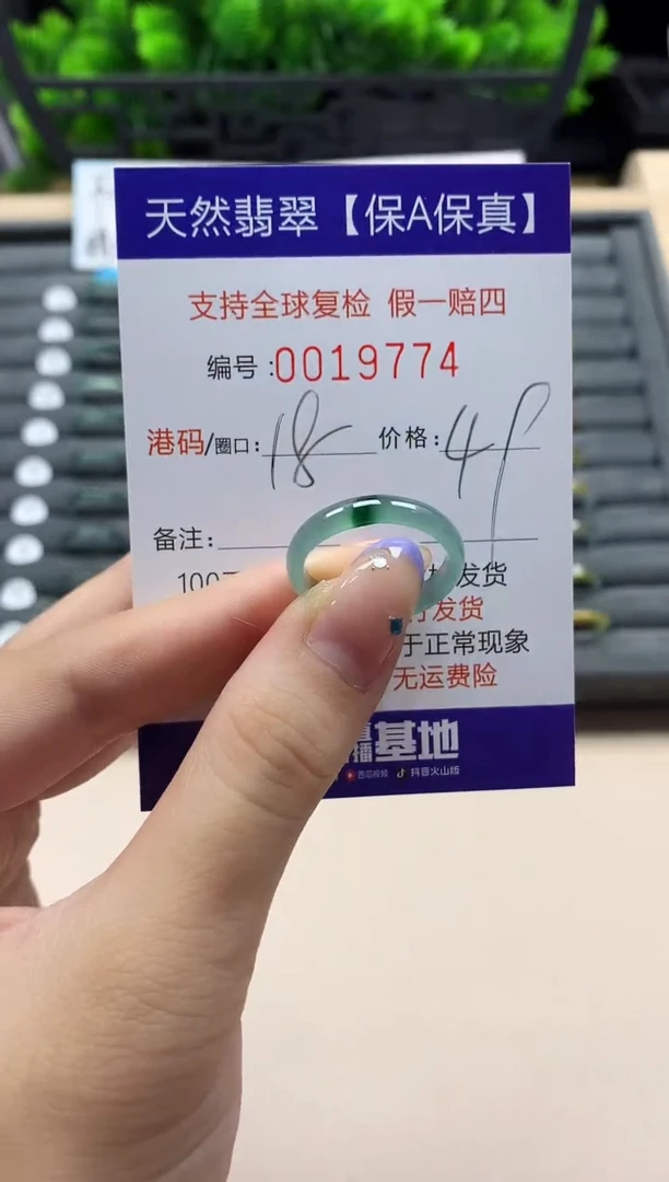 未镶嵌戒指翡翠天然  19774