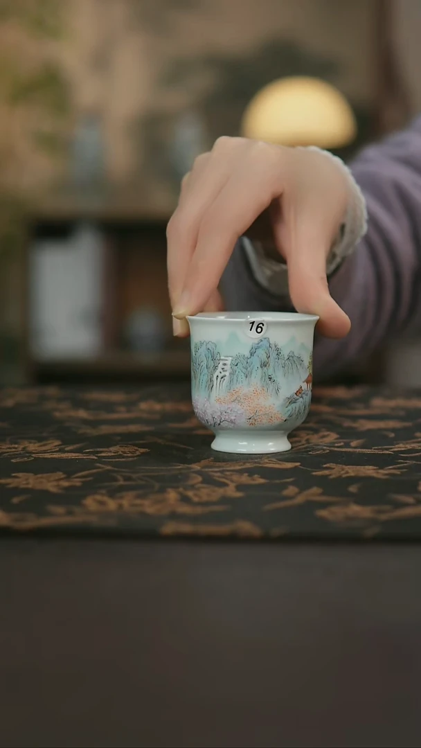 景德镇陶瓷杯碗柴烧多人