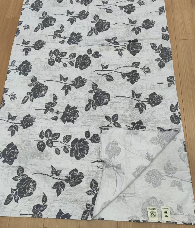 【X福气】床单-加大花禧-灰-230
