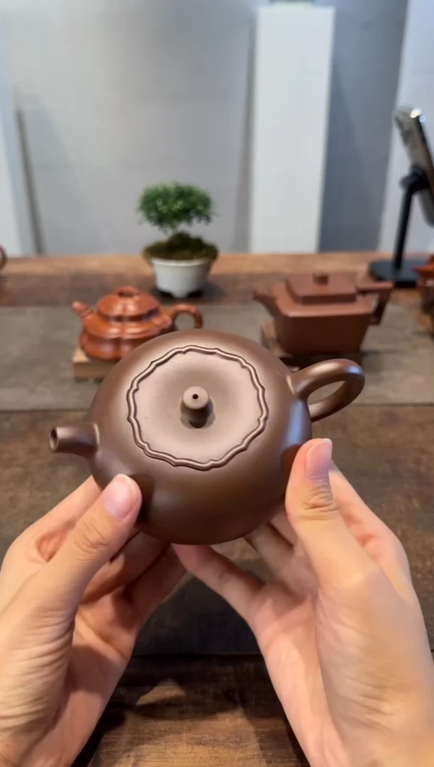 茶壶紫砂苏****工柿柿如意