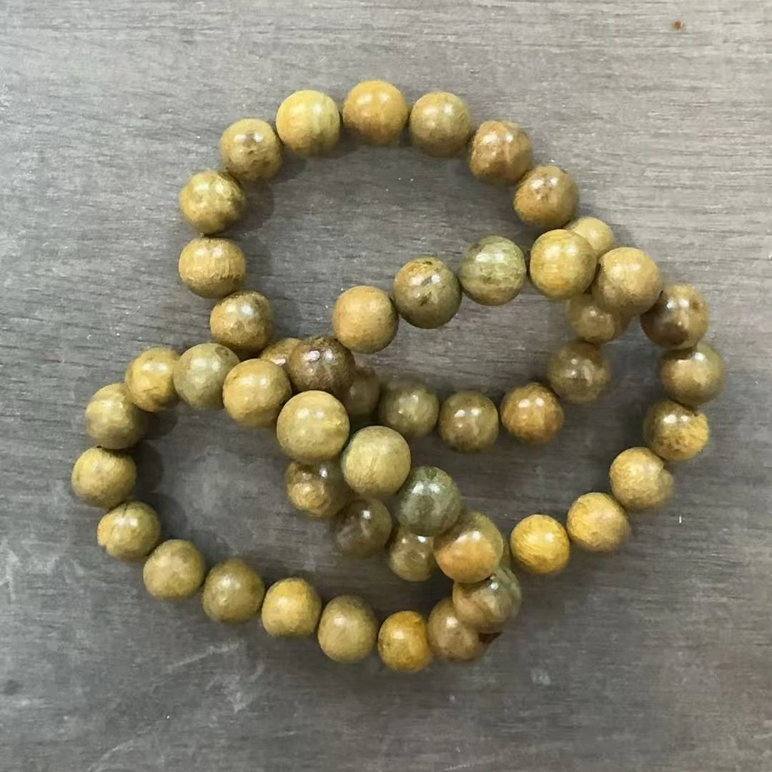 A106绿檀卡1.2圆珠单圈手串