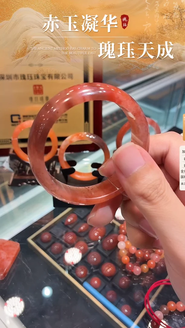未镶嵌南红玛瑙手镯原矿南红手镯圈53-55多样性发货