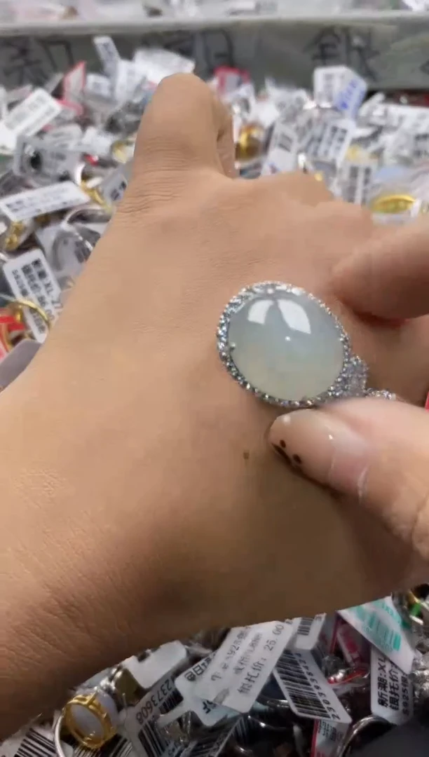 翡翠戒指银S925镶嵌111111    10