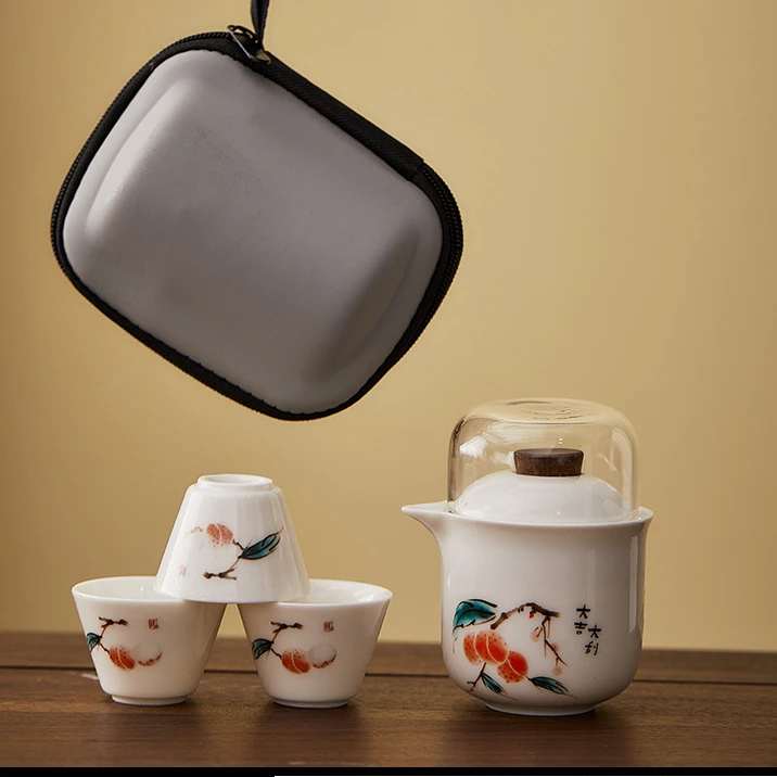 大吉大利一壶三杯（玻璃主人杯）