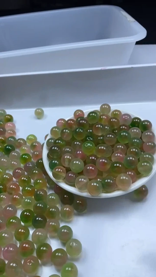 玛瑙/玉髓颈饰未镶嵌w831盐*源水蜜桃12mm*10颗