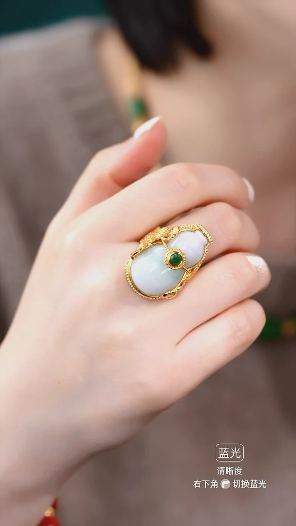 未镶嵌翡翠耳饰戒指14