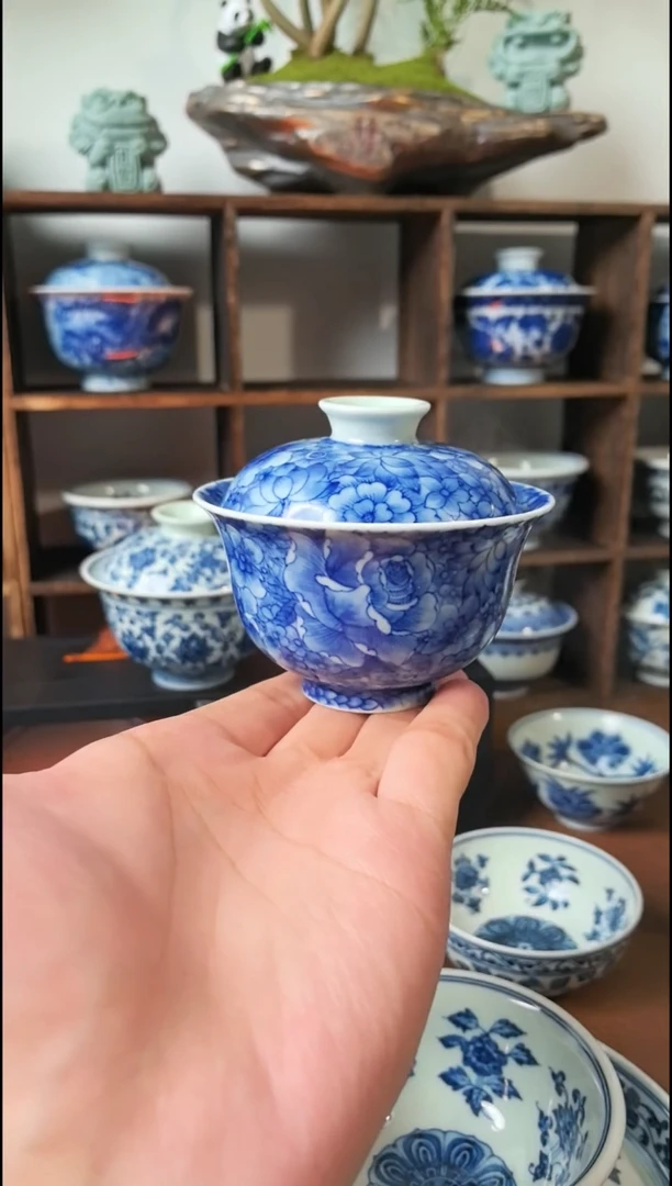 万花不落地两才盖碗120cc