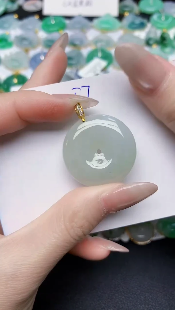 颈饰未镶嵌翡翠 天然缅甸A货翡翠百元以上9元证书费自理