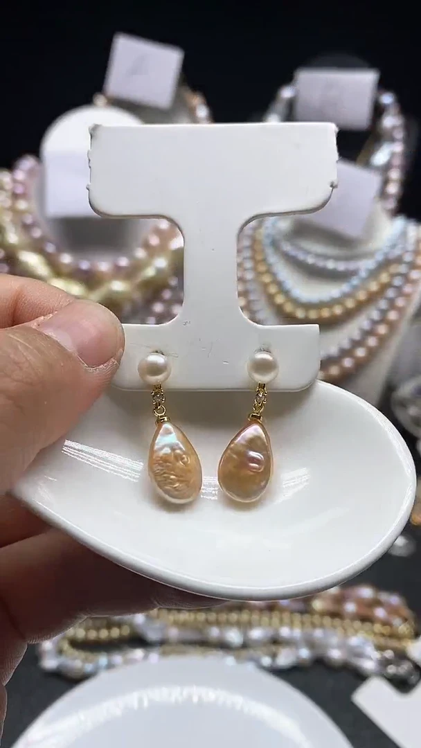 【闪购商品】淡水珍珠耳饰未镶嵌多人