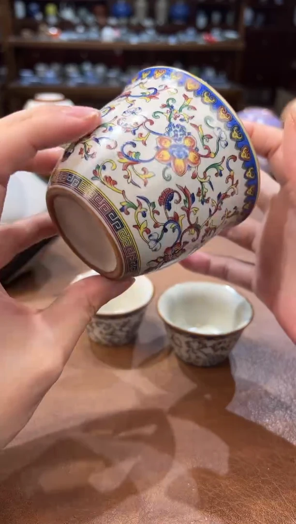 真的很便宜超好看会开片的旅行茶具