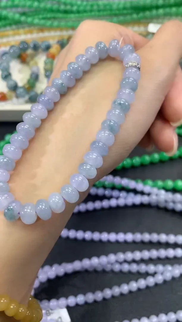 【闪购商品】翡翠手串未镶嵌q52多样性一件发货紫货有色差