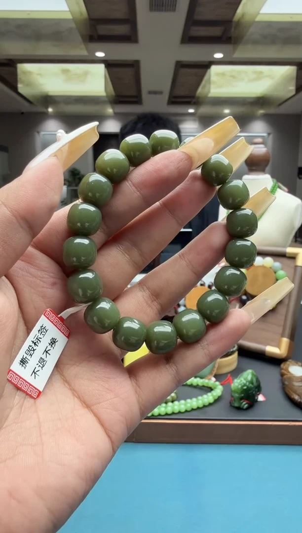 未镶嵌手串和田玉htg12