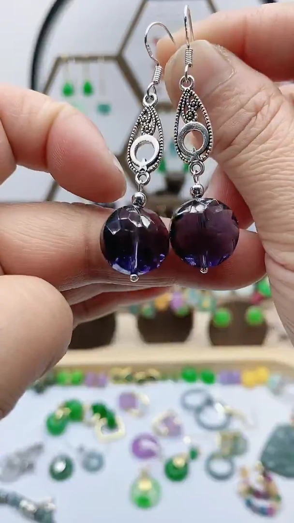 未镶嵌耳饰水晶852