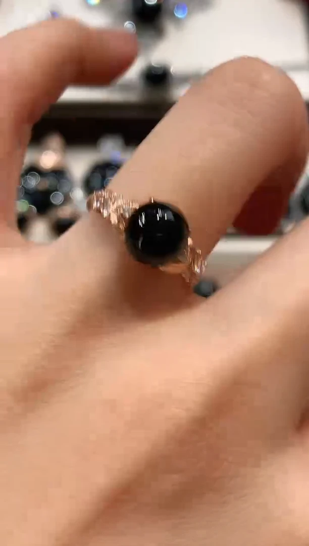 18K金镶嵌戒指翡翠w17