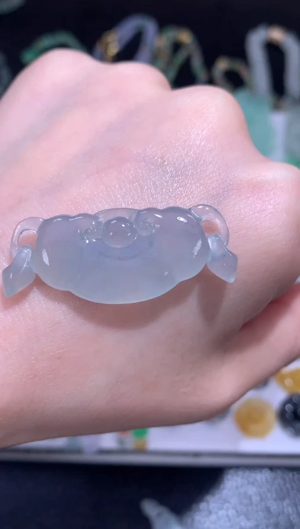 未镶嵌定制翡翠如意环环