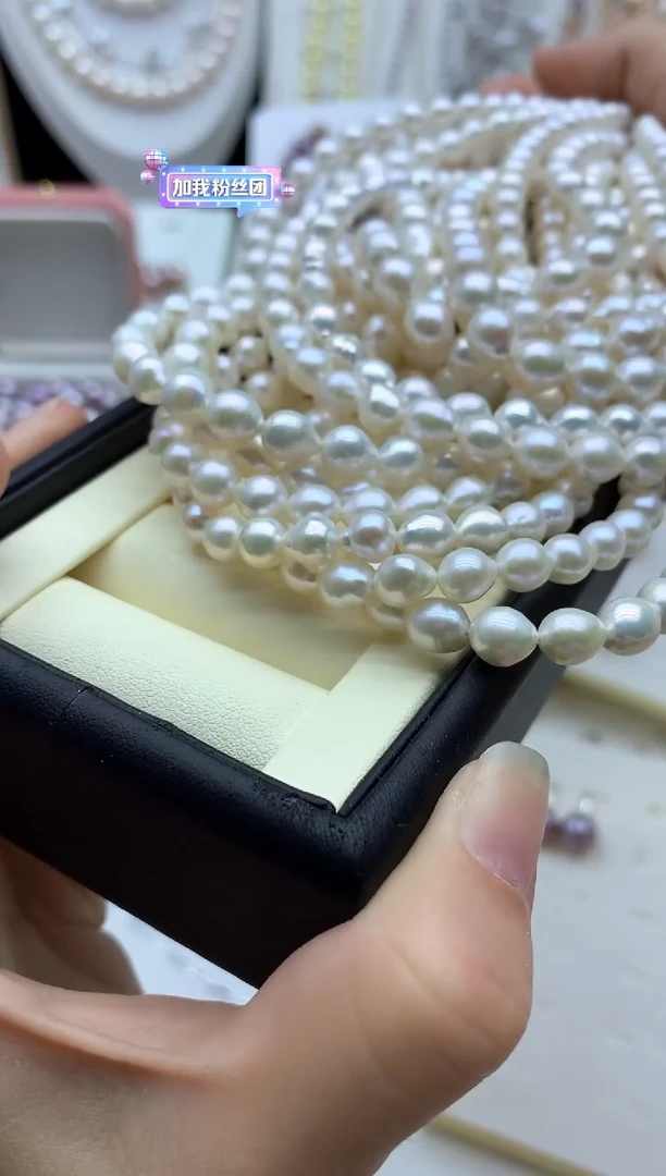 淡水珍珠未镶嵌颈饰多样性发其一6mm