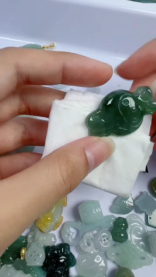 散珠翡翠920号链接，A货翡翠