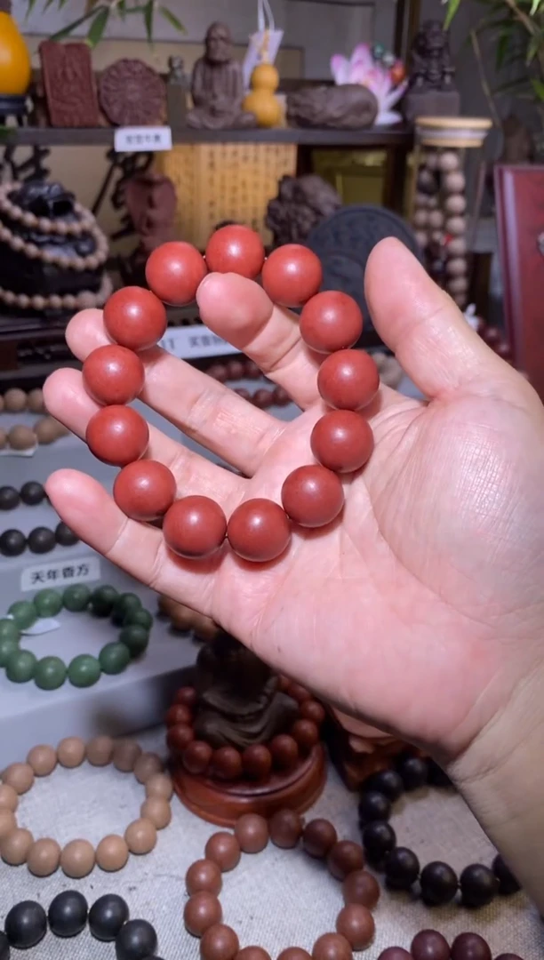 【闪购商品】泥塑丹鼎红麝香方108*1.0项链