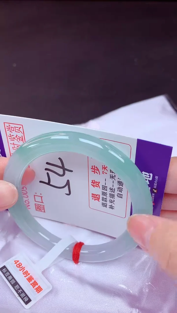 未镶嵌手镯翡翠54（48小时鉴赏期 ）