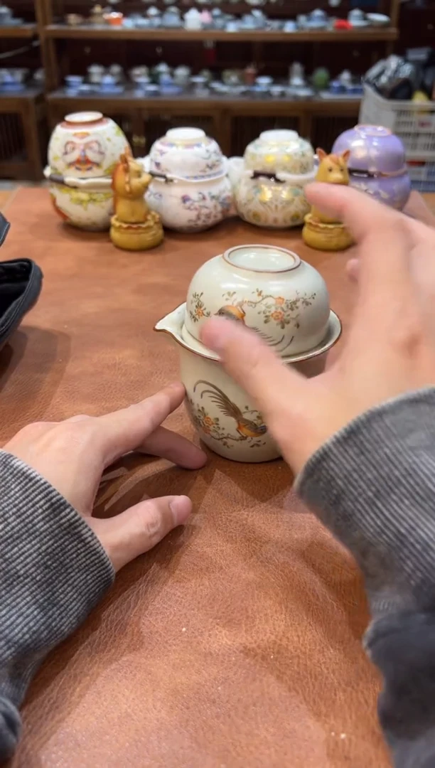 真的很便宜会开片的旅行茶具