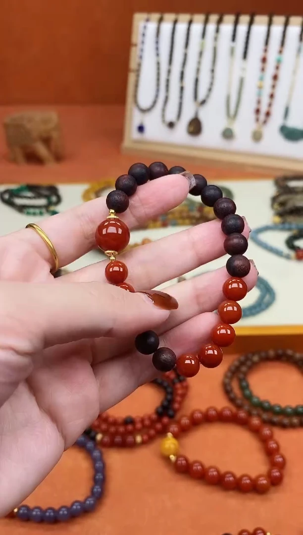 手串降真香未镶嵌单圈降真香南红手串