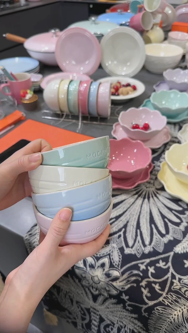 【闪购商品】瓷四色米饭碗