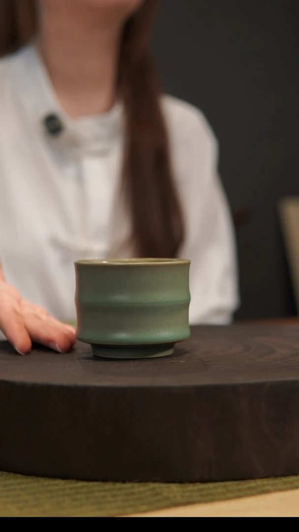 杯子国****记竹节杯 汝州原产地 原矿老釉