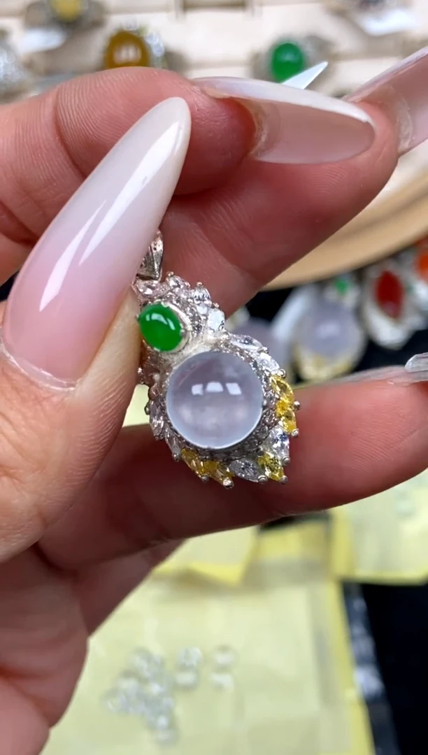 未镶嵌定制翡翠27天然缅甸A货翡翠蛋面