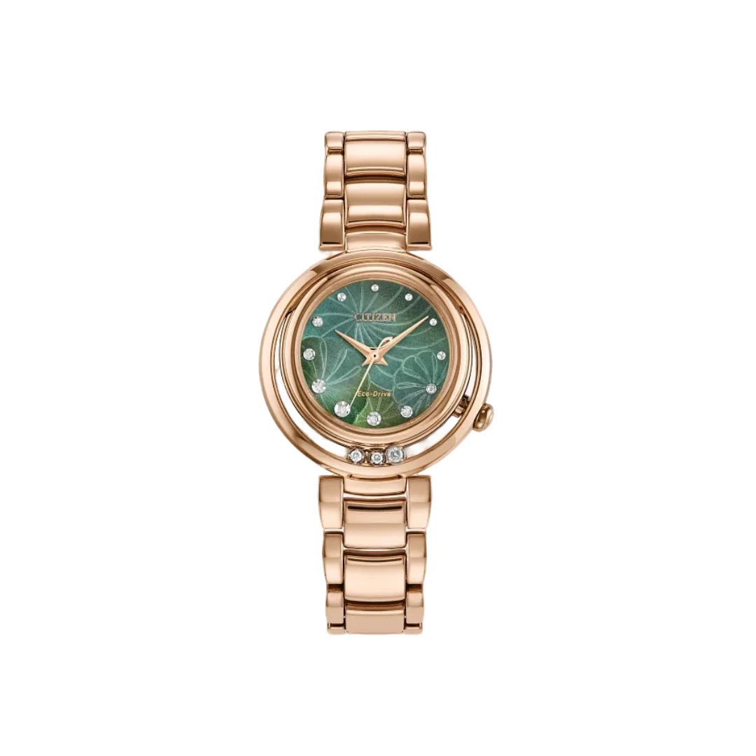 CITIZEN/西铁城 【香港仓】钻石点缀光动能机芯-EM1113-58Y