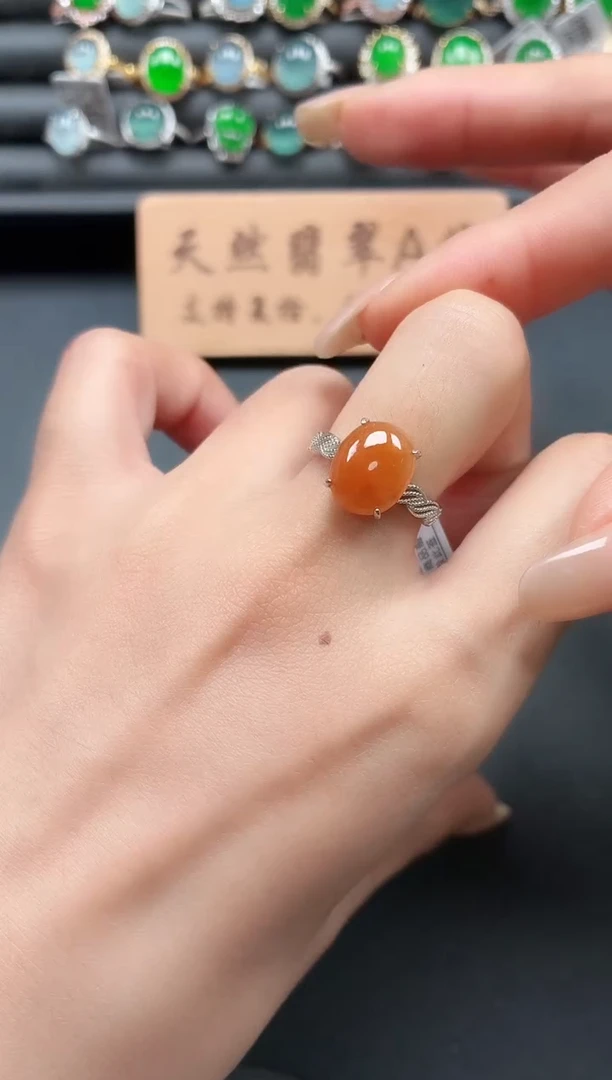 银S925镶嵌戒指翡翠11111