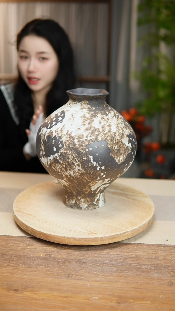 【闪购商品】陶瓷  花器诧寂黑灯笼