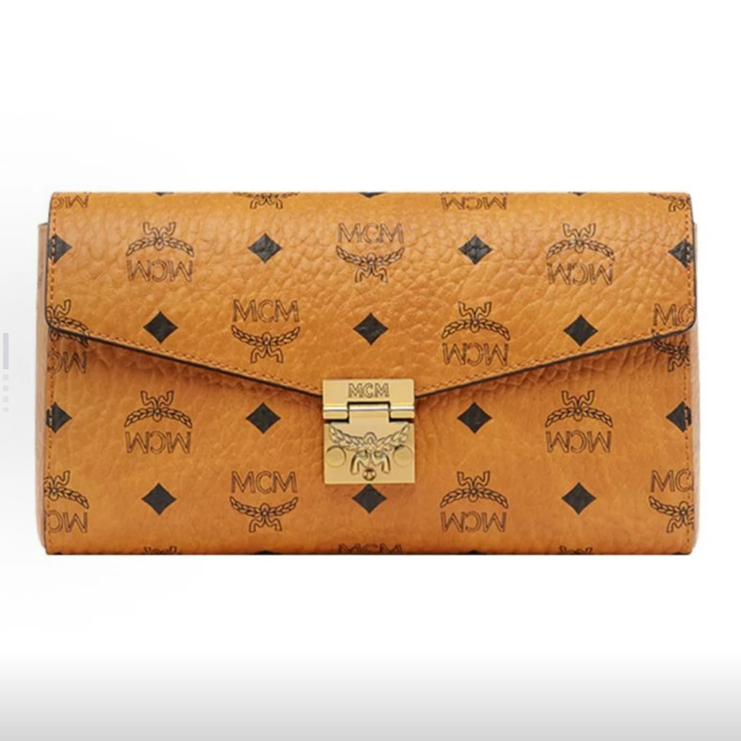 95新 MCM MCM单肩斜挎包 中号 棕色