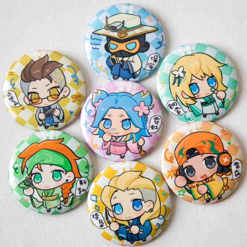 无畏契约大转盘：和风吧唧「第一弹+第二弹」+御守「第一弹+第二弹」