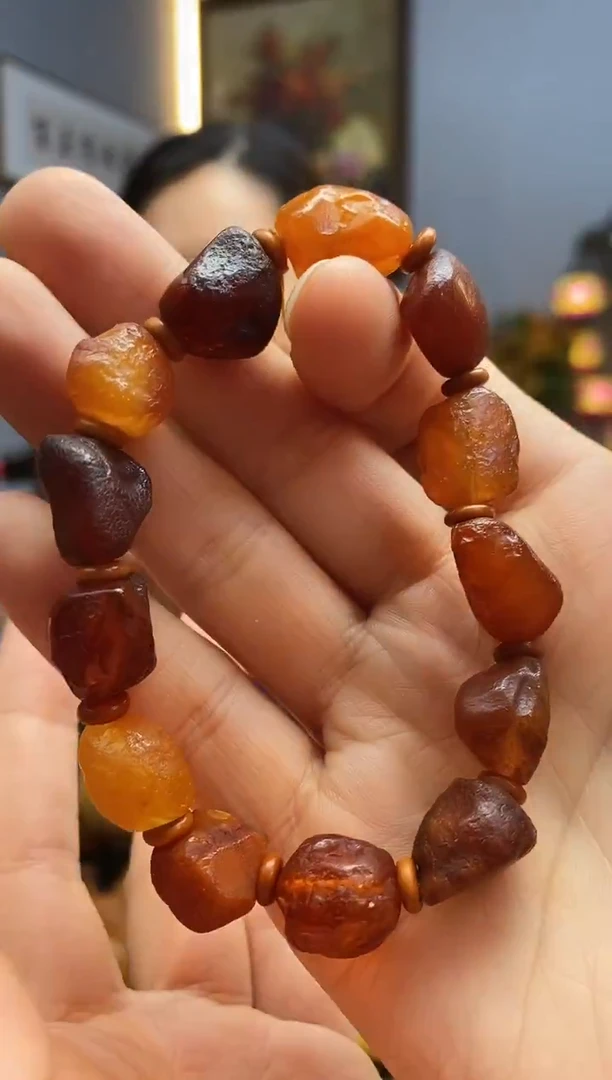手链琥珀未镶嵌手串