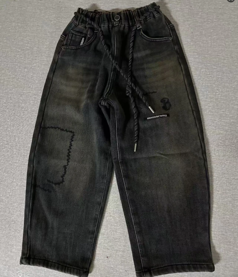 5025-儿童加绒牛仔裤