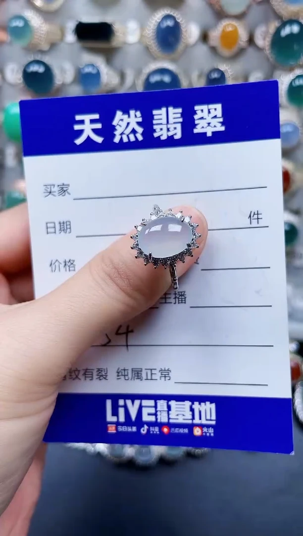 颈饰银S925镶嵌翡翠54